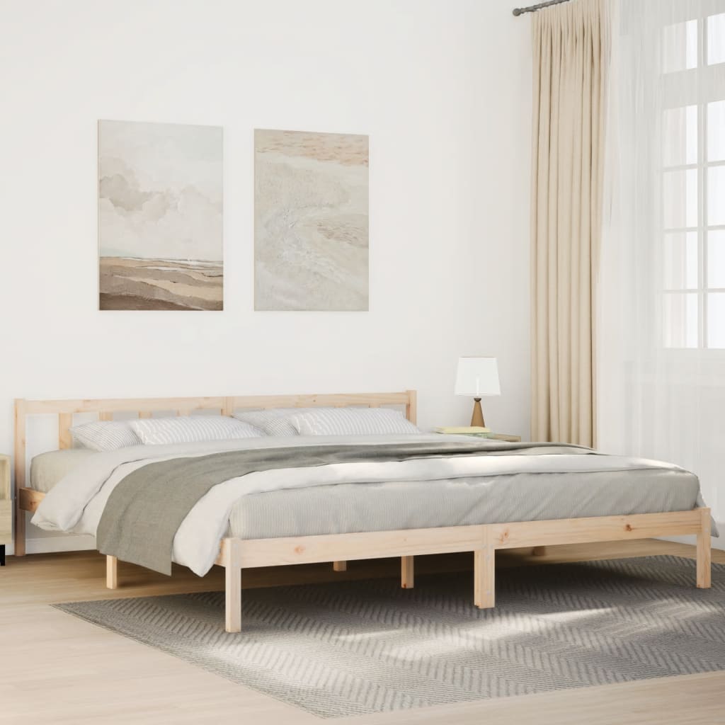 Dugi okvir kreveta bez madraca 180 x 220 cm od borovine