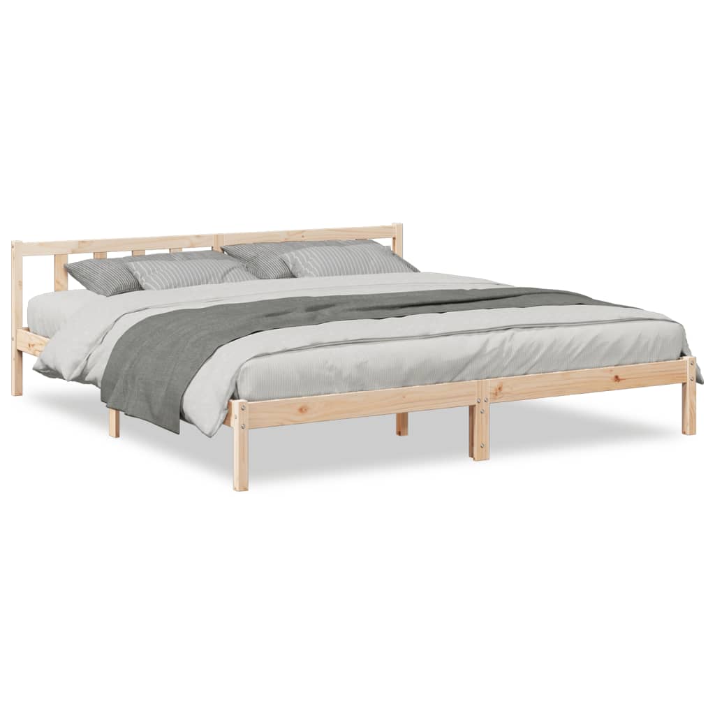 Dugi okvir kreveta bez madraca 200 x 220 cm od borovine