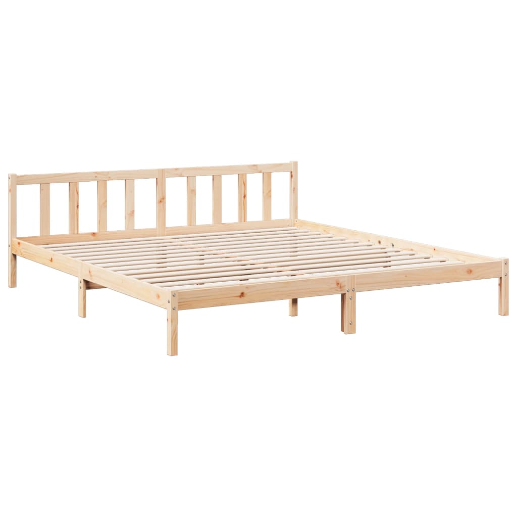 Dugi okvir kreveta bez madraca 200 x 220 cm od borovine