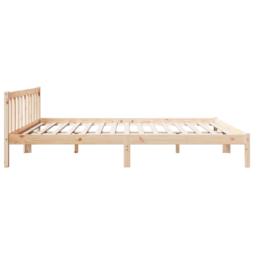 Dugi okvir kreveta bez madraca 200 x 220 cm od borovine