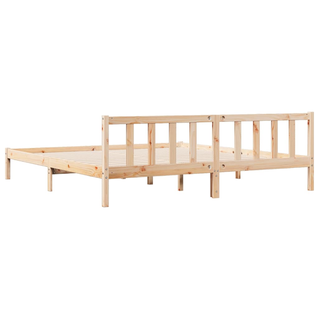 Dugi okvir kreveta bez madraca 200 x 220 cm od borovine
