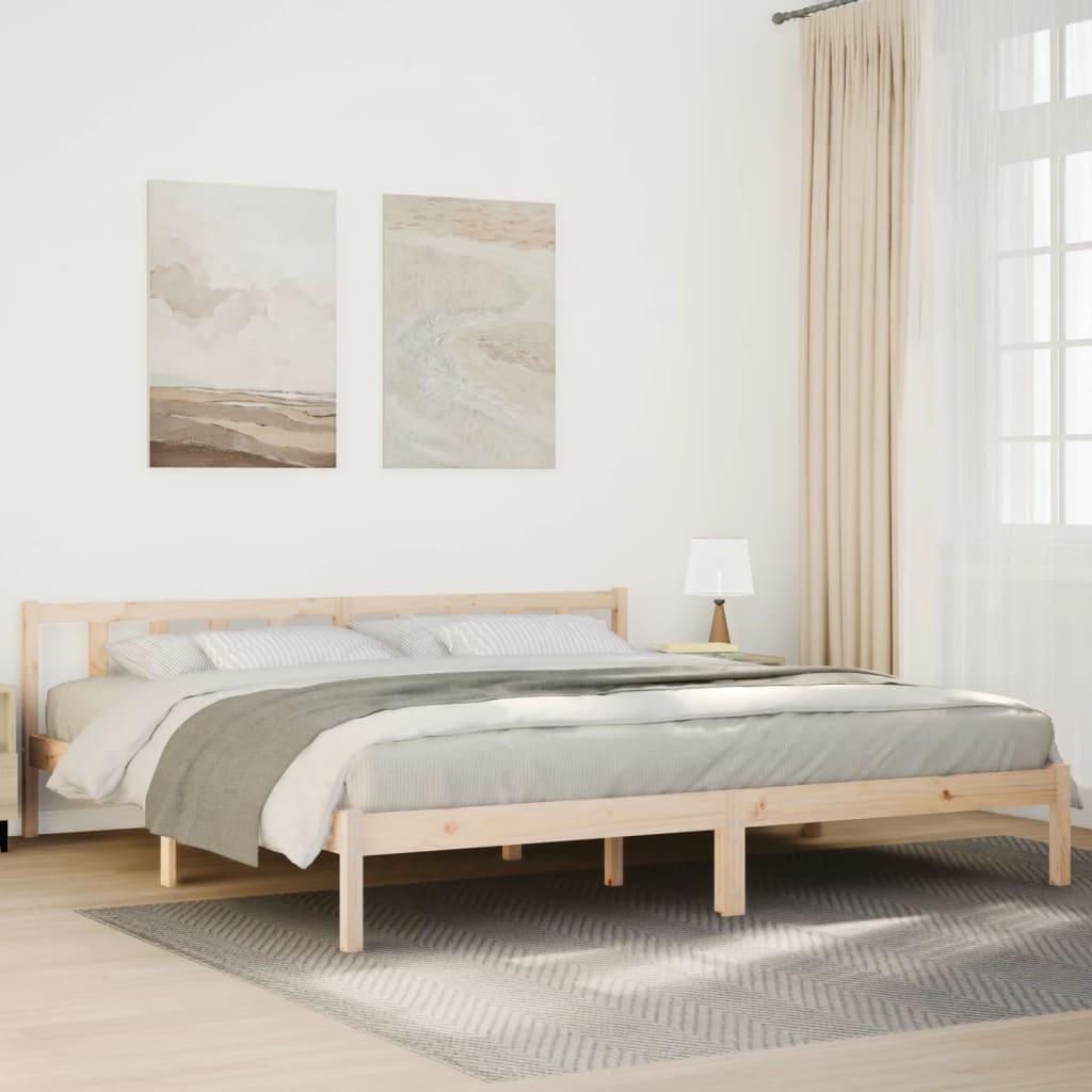 Dugi okvir kreveta bez madraca 200 x 220 cm od borovine