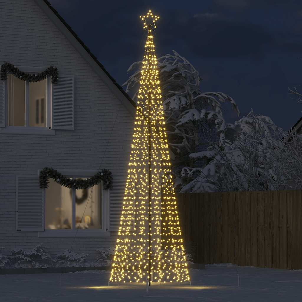 LED božićno drvce sa šiljcima 1534 LED toplo bijelo 500 cm