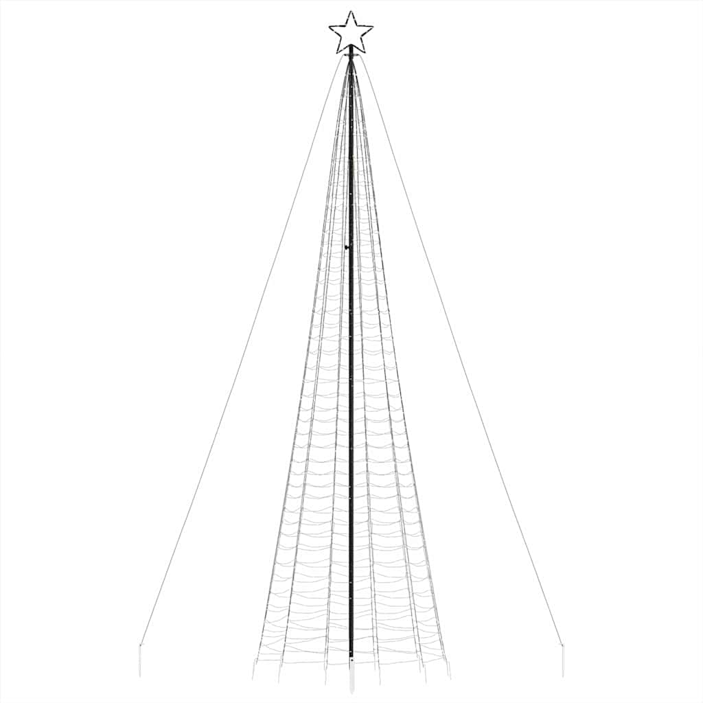 LED božićno drvce sa šiljcima 1534 LED toplo bijelo 500 cm