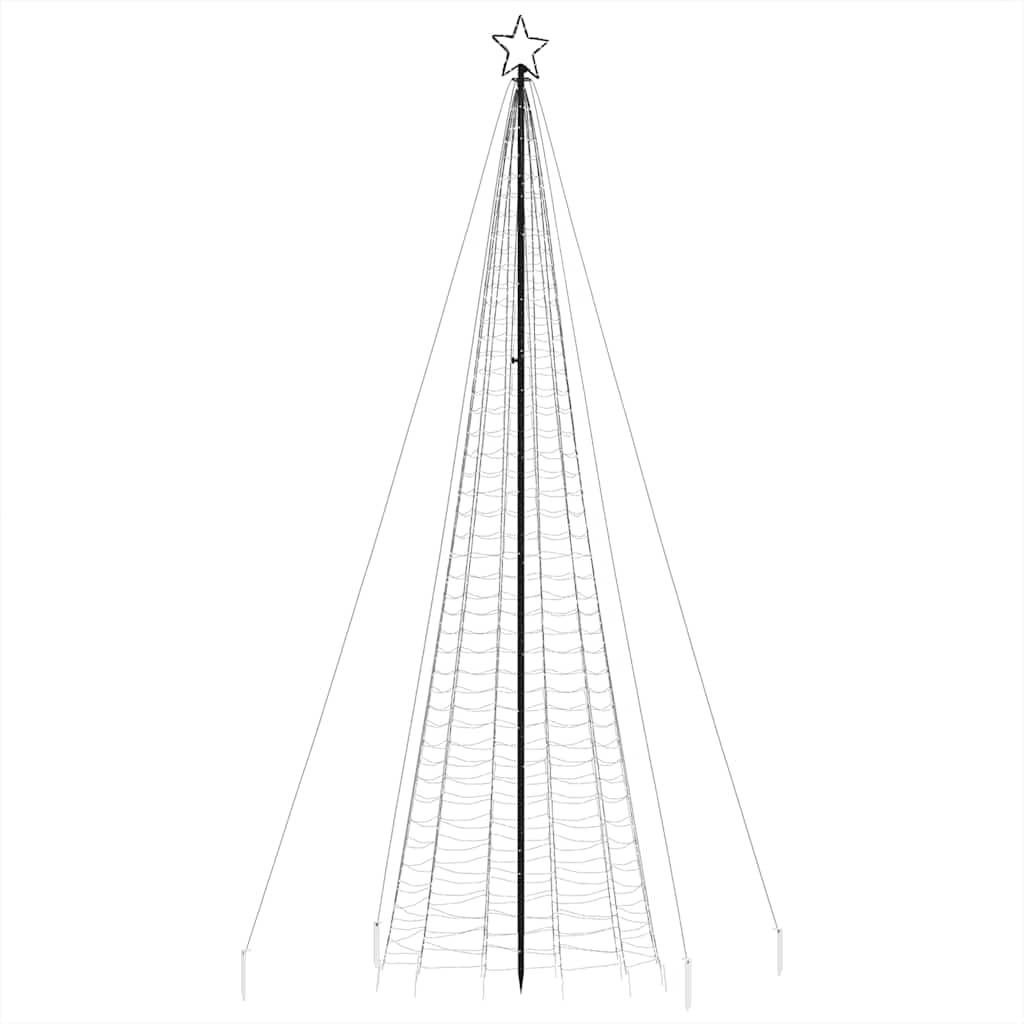 LED božićno drvce sa šiljcima 1534 LED toplo bijelo 500 cm