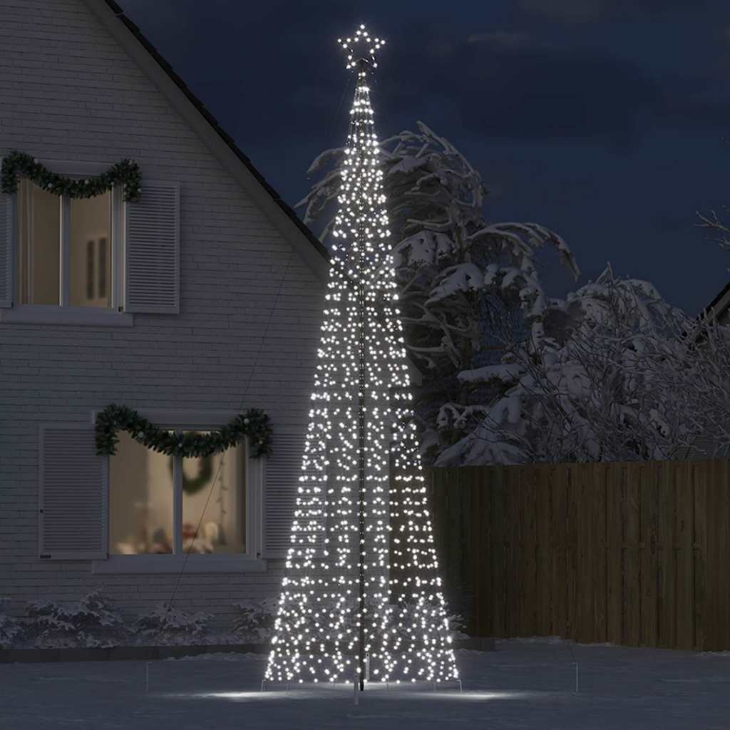 LED božićno drvce sa šiljcima 1534 LED hladno bijelo 500 cm