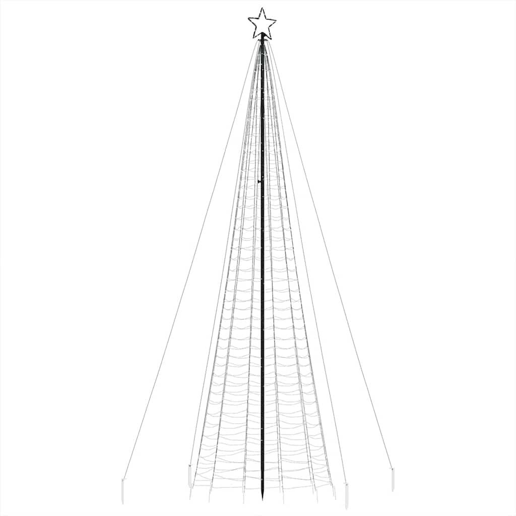 LED božićno drvce sa šiljcima 1534 LED plavo 500 cm