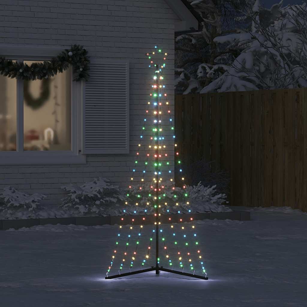 LED božićno drvce 339 LED šarenih 187 cm