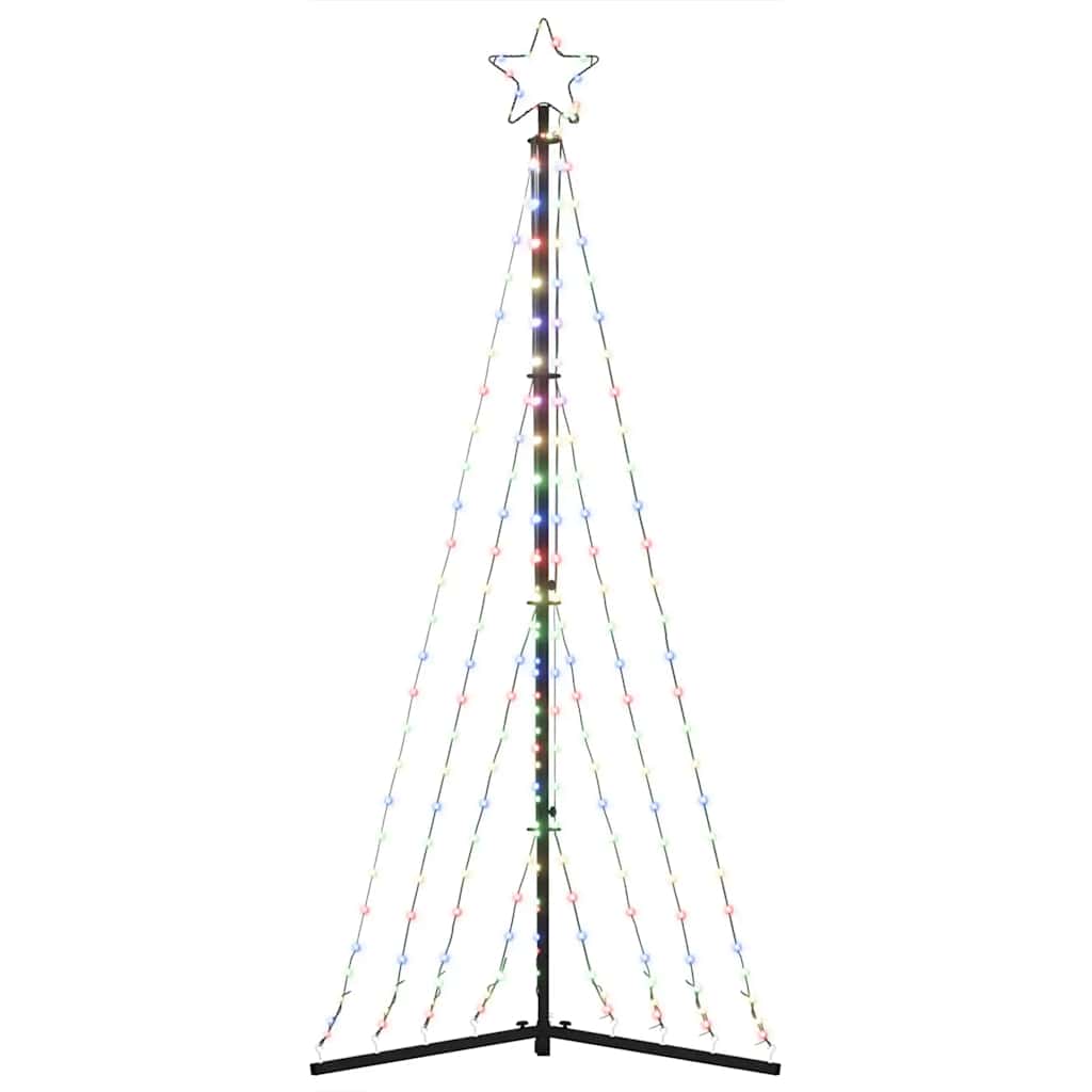 LED božićno drvce 339 LED šarenih 187 cm