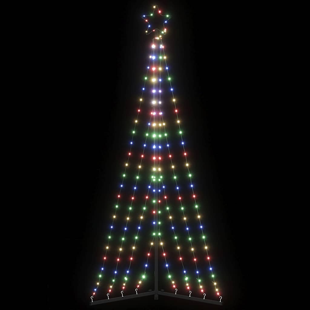 LED božićno drvce 339 LED šarenih 187 cm