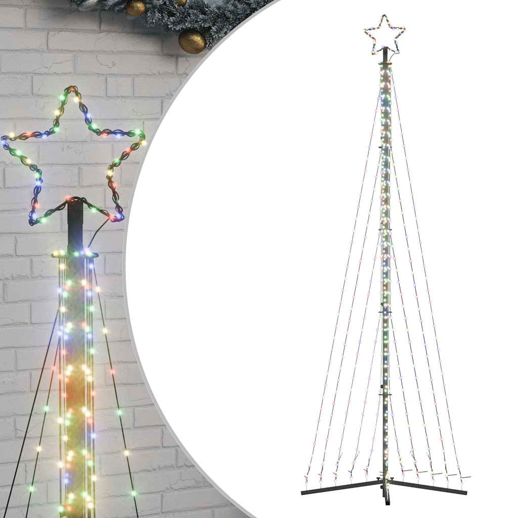 LED božićno drvce 495 LED šarenih 300,5 cm