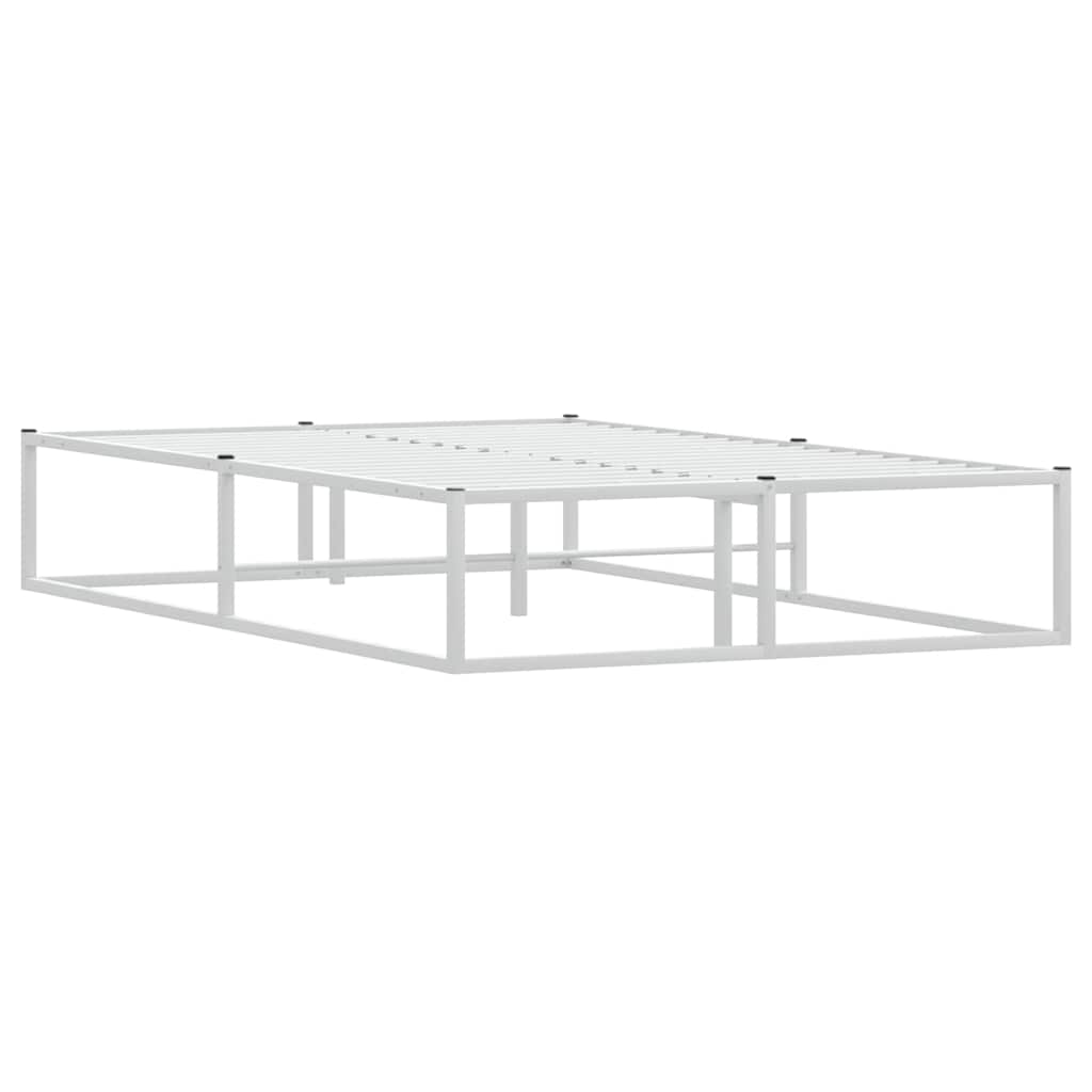 Okvir kreveta bez madraca Bijeli 120x200 cm Metalni