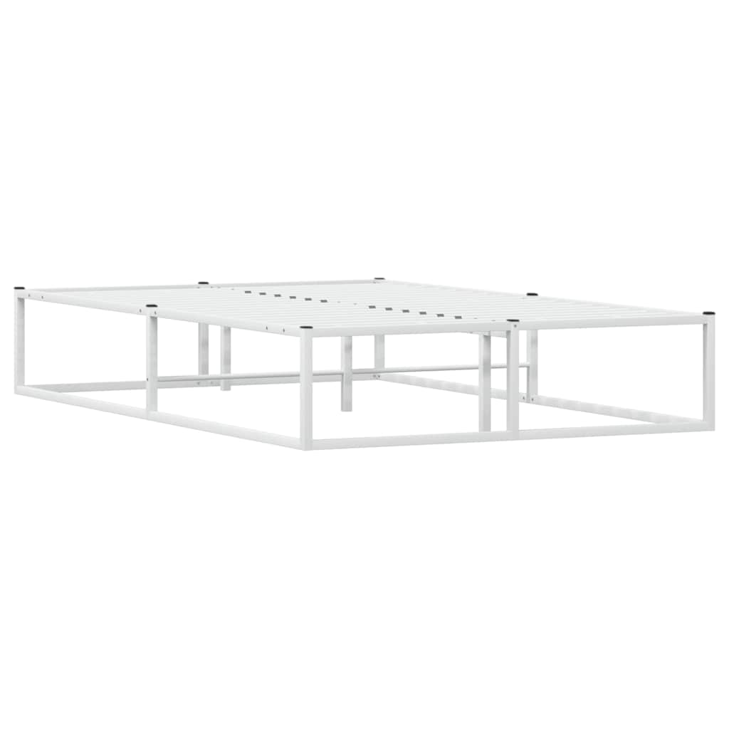 Okvir kreveta bez madraca Bijeli 120x200 cm Metalni