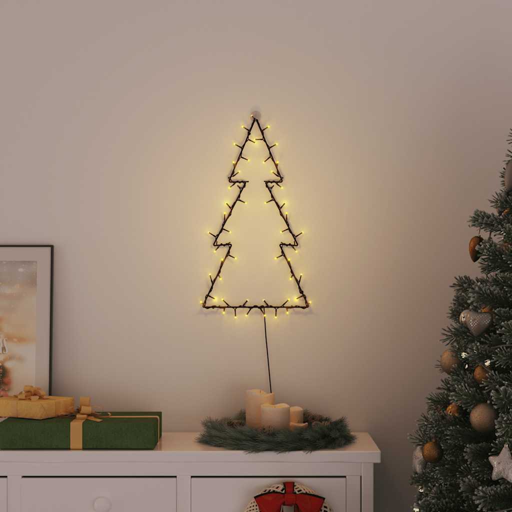 Božićna svjetla silueta božićnog drvca 80 LED toplo bijela