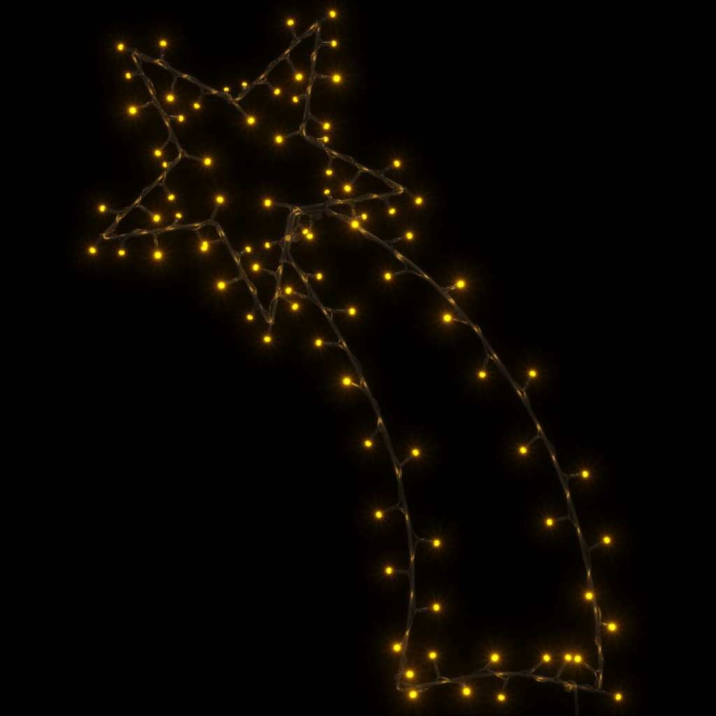 Božićna svjetla silueta zvijezde padalice 115 LED toplo bijelo