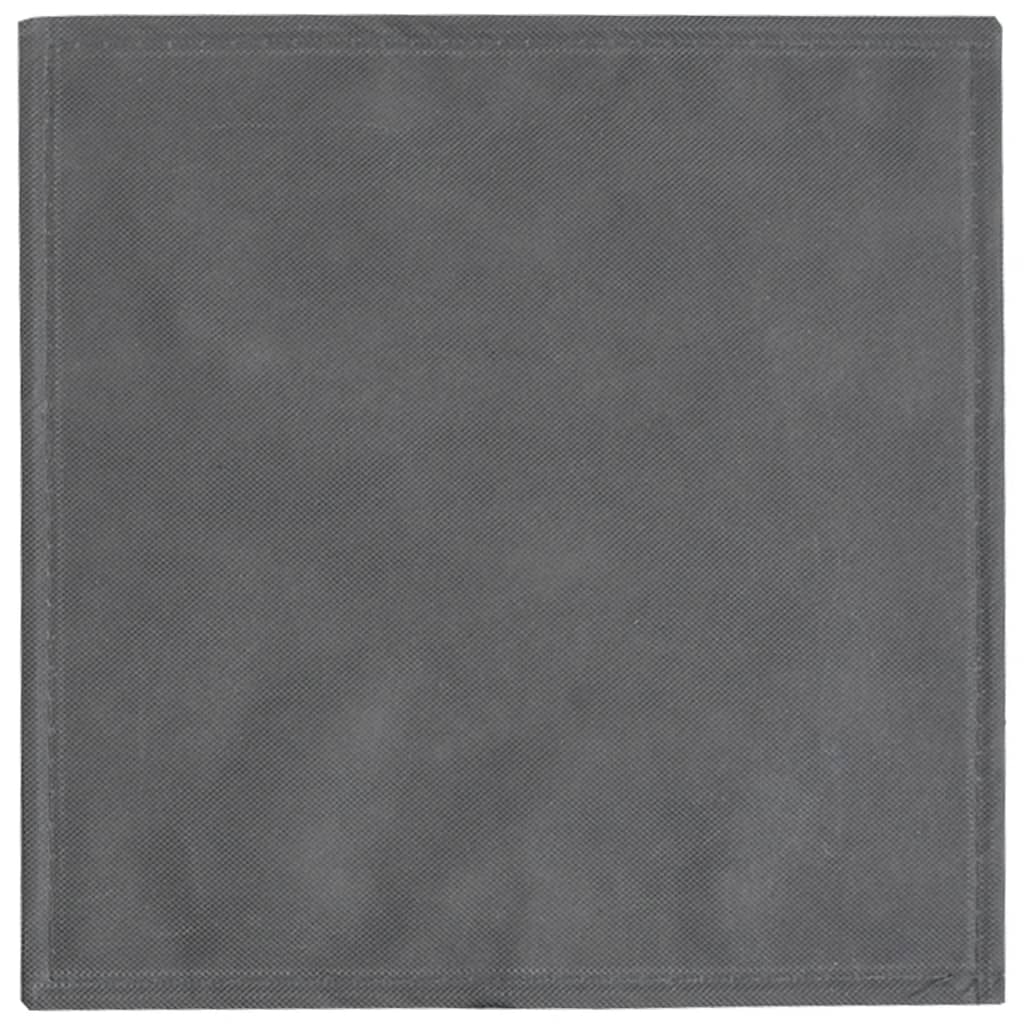 Sklopive kutije za pohranu 10 kom sive 32x32x32 cm od tkanine