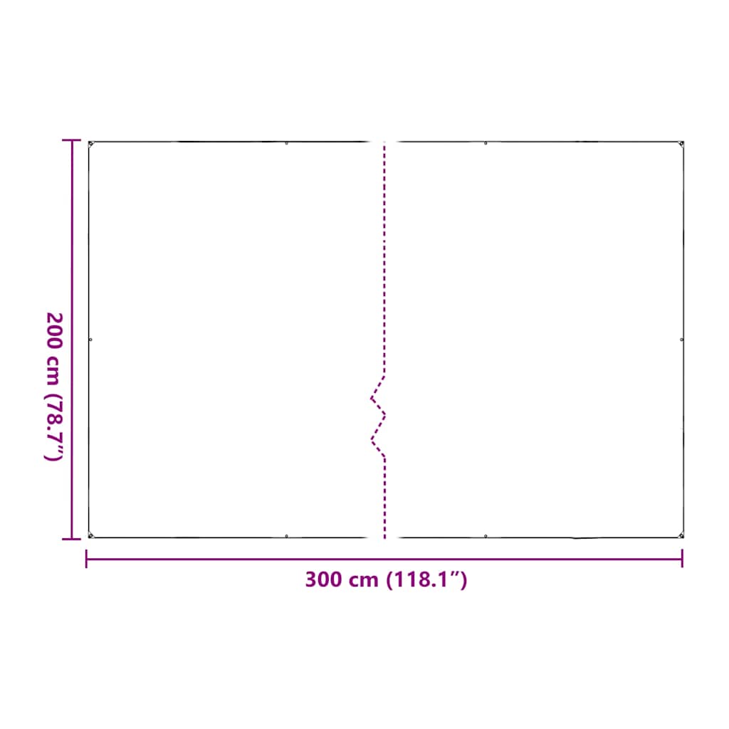 Pokrivač za biljke s ušicama 2x3 m polietilen