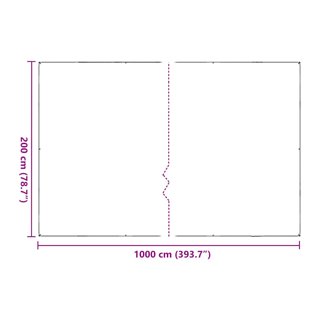 Pokrivač za biljke s ušicama 2x10 m polietilen