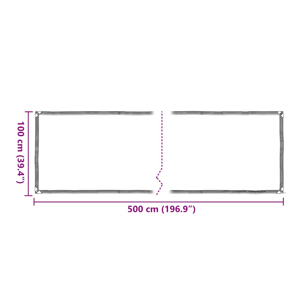Pokrivač za biljke s rupicama 1x5 m polietilen