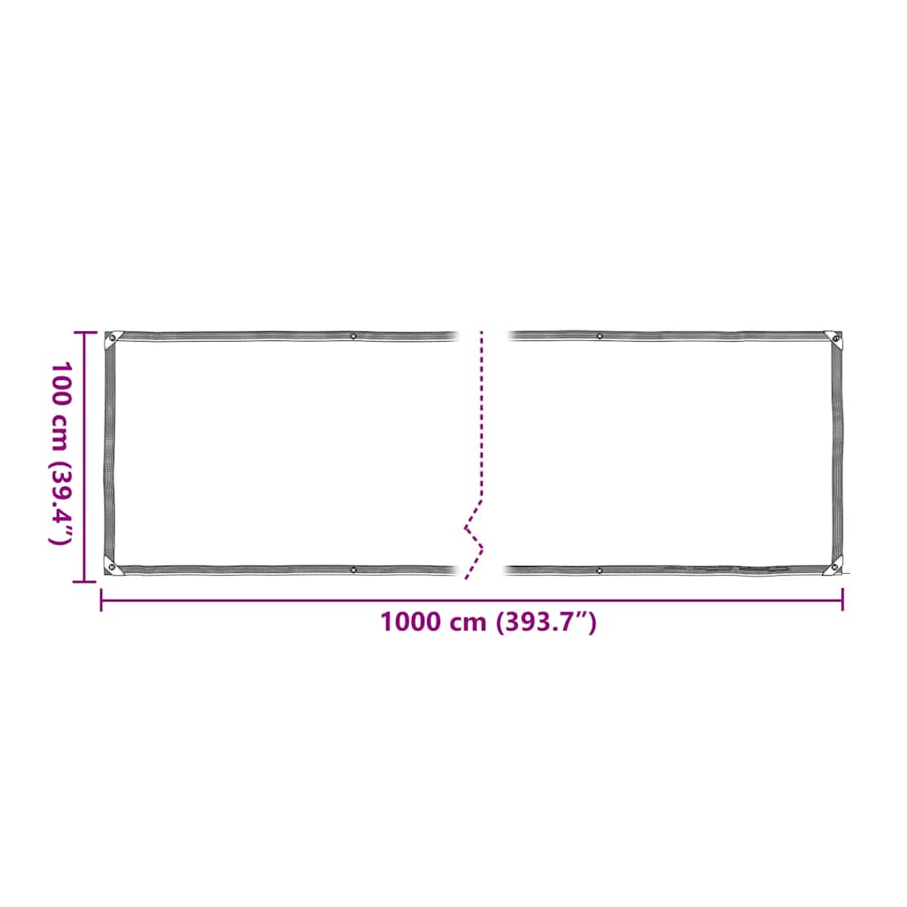 Pokrivač za biljke s ušicama 1x10 m polietilen