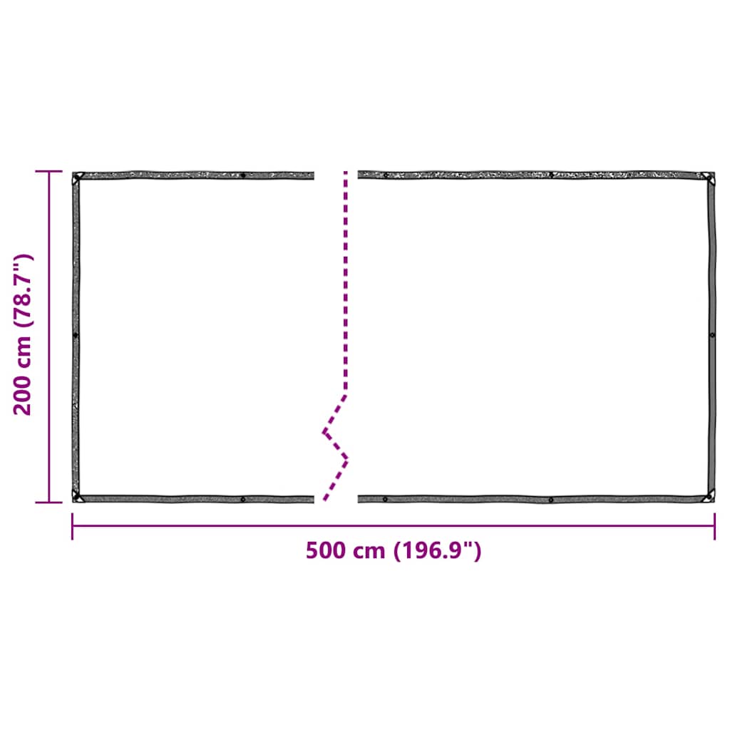 Pokrivač za biljke s ušicama 2x5 m polietilen