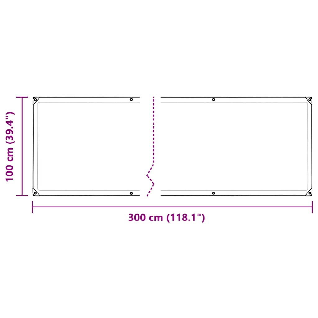 Pokrivač za biljke s ušicama 1x3 m PVC