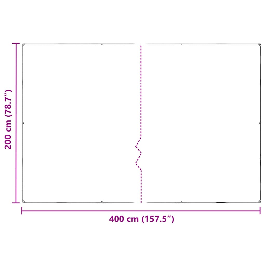 Pokrivač za biljke s ušicama 2x4 m PVC