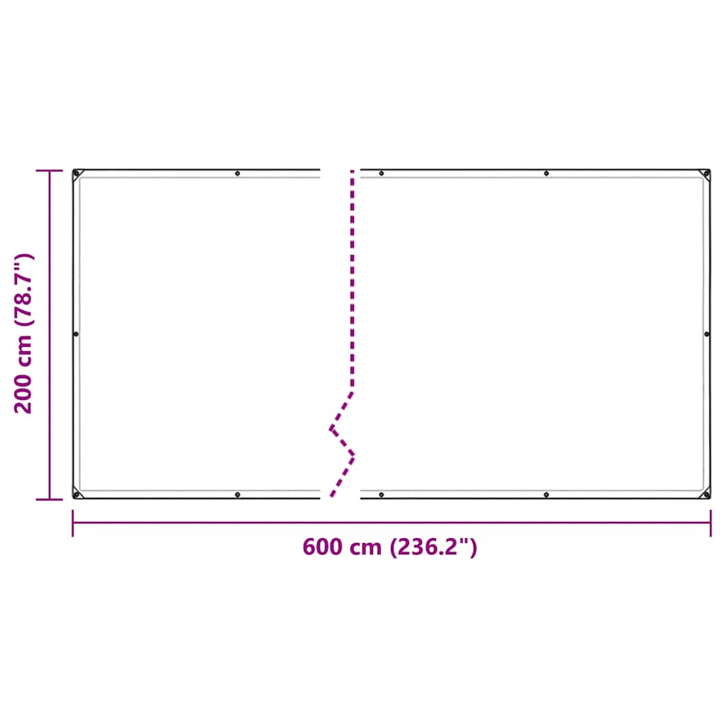 Pokrivač za biljke s ušicama 2x6 m PVC