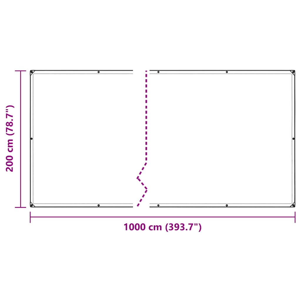 Pokrivač za biljke s ušicama 2x10 m PVC