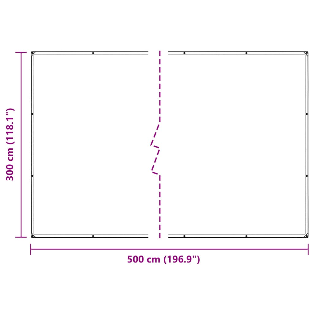 Pokrivač za biljke s ušicama 3x5 m PVC