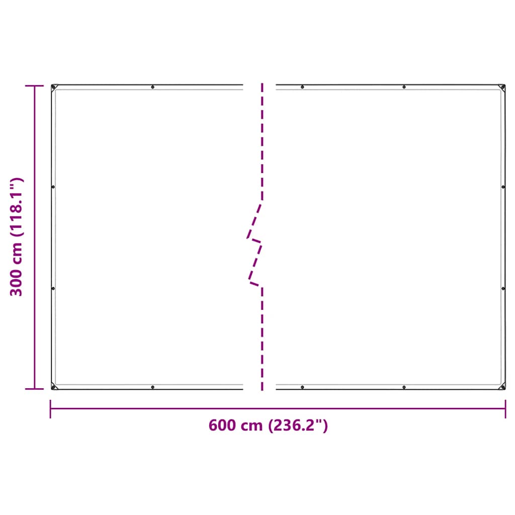 Pokrivač za biljke s ušicama 3x6 m PVC