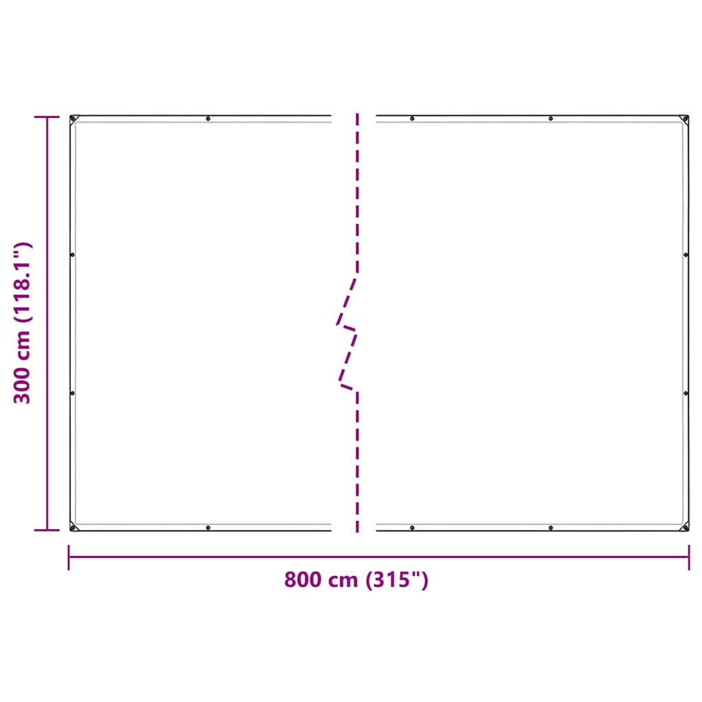 Pokrivač za biljke s ušicama 3x8 m PVC