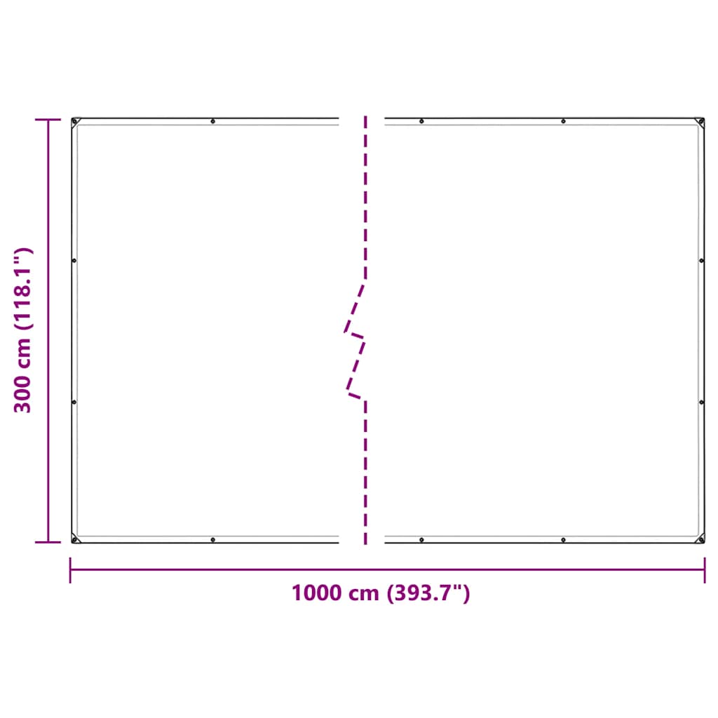Pokrivač za biljke s ušicama 3x10 m PVC