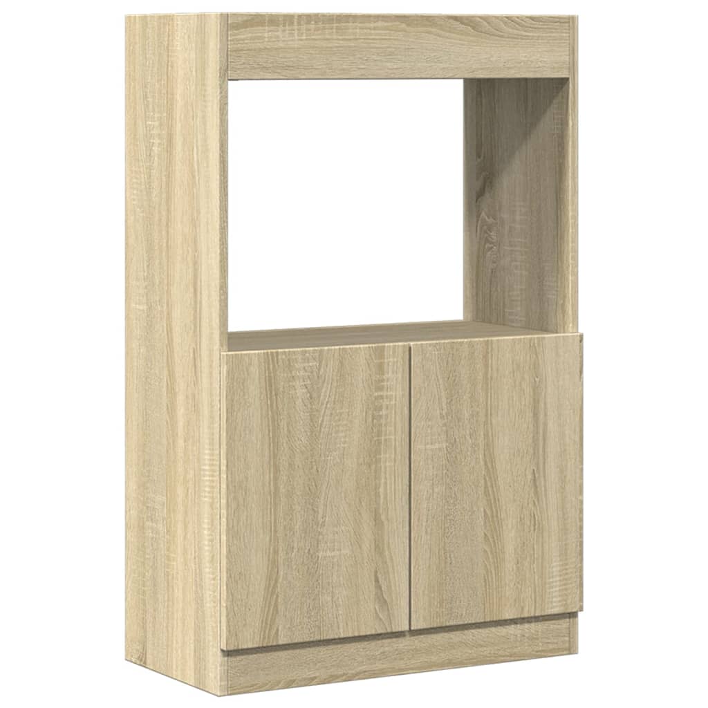 Visoka komoda boja hrasta sonome 63x33x100 cm konstruirano drvo