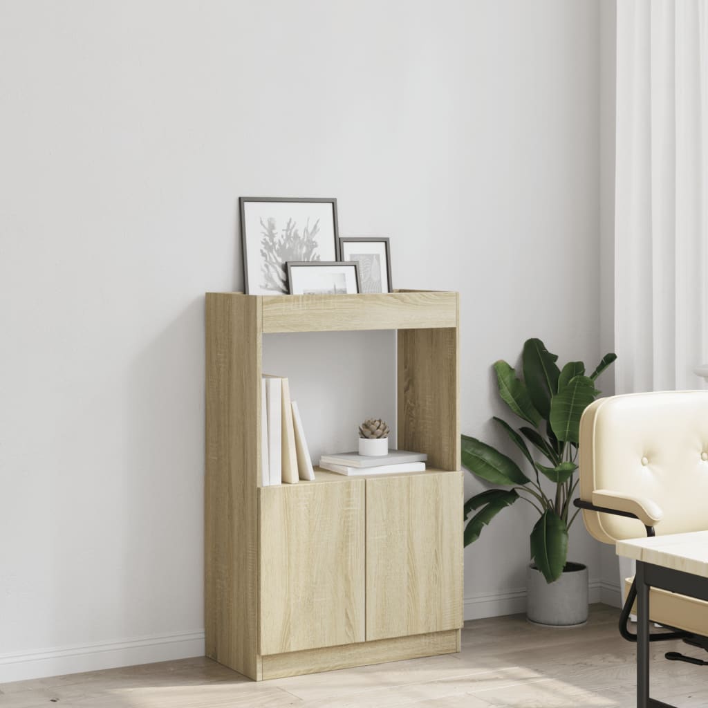 Visoka komoda boja hrasta sonome 63x33x100 cm konstruirano drvo