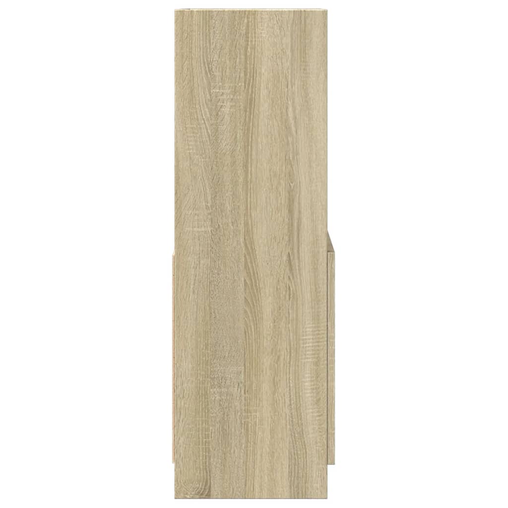 Visoka komoda boja hrasta sonome 63x33x100 cm konstruirano drvo