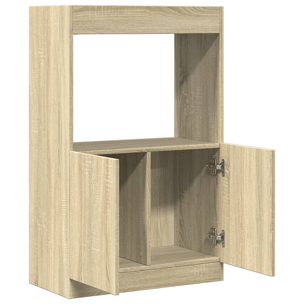 Visoka komoda boja hrasta sonome 63x33x100 cm konstruirano drvo