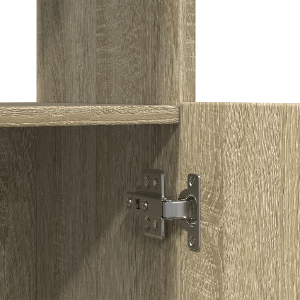 Visoka komoda boja hrasta sonome 63x33x100 cm konstruirano drvo