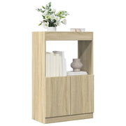 Visoka komoda boja hrasta sonome 63x33x100 cm konstruirano drvo