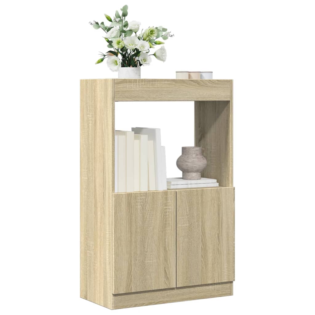 Visoka komoda boja hrasta sonome 63x33x100 cm konstruirano drvo