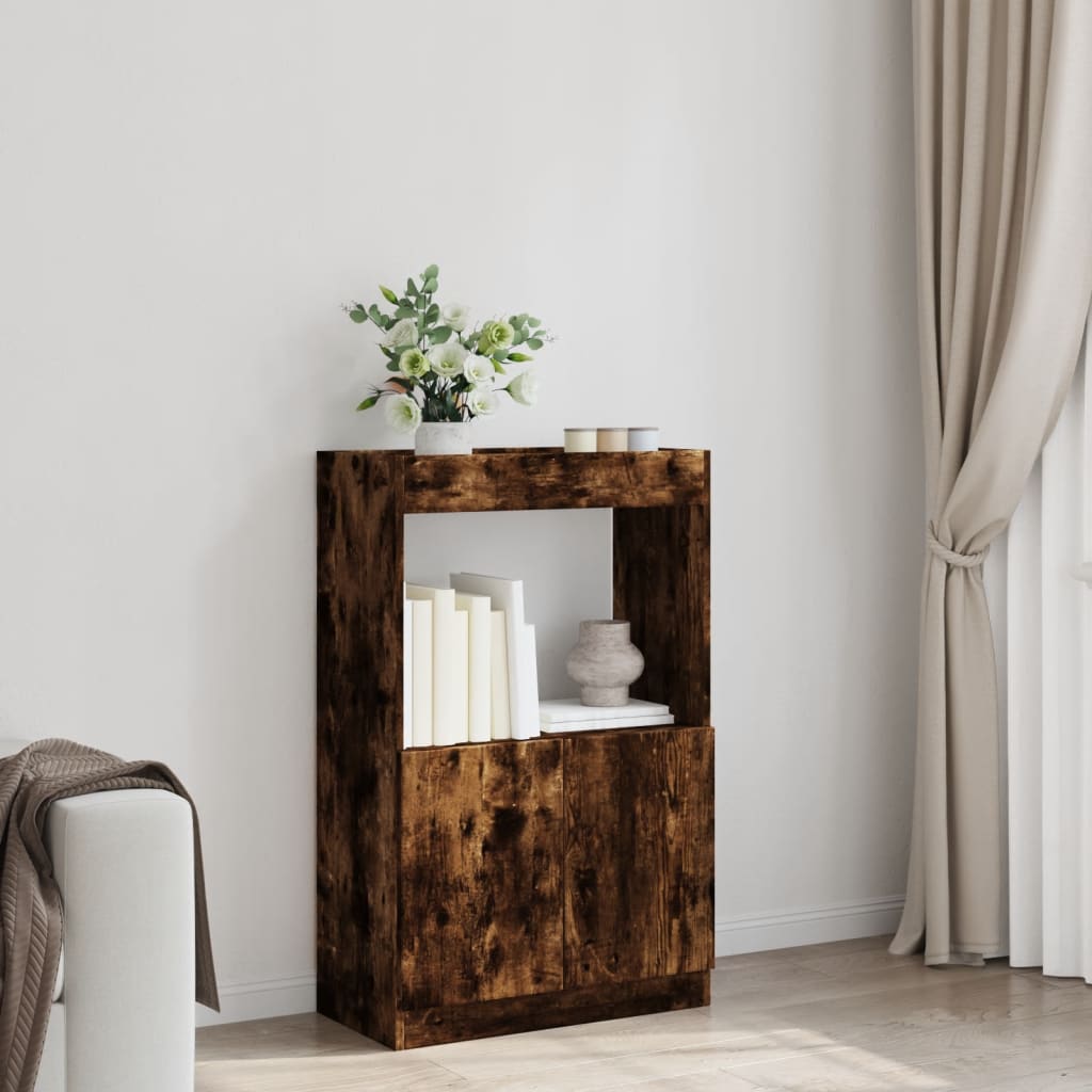 Visoka komoda boja hrasta 63x33x100 cm od konstruiranog drva