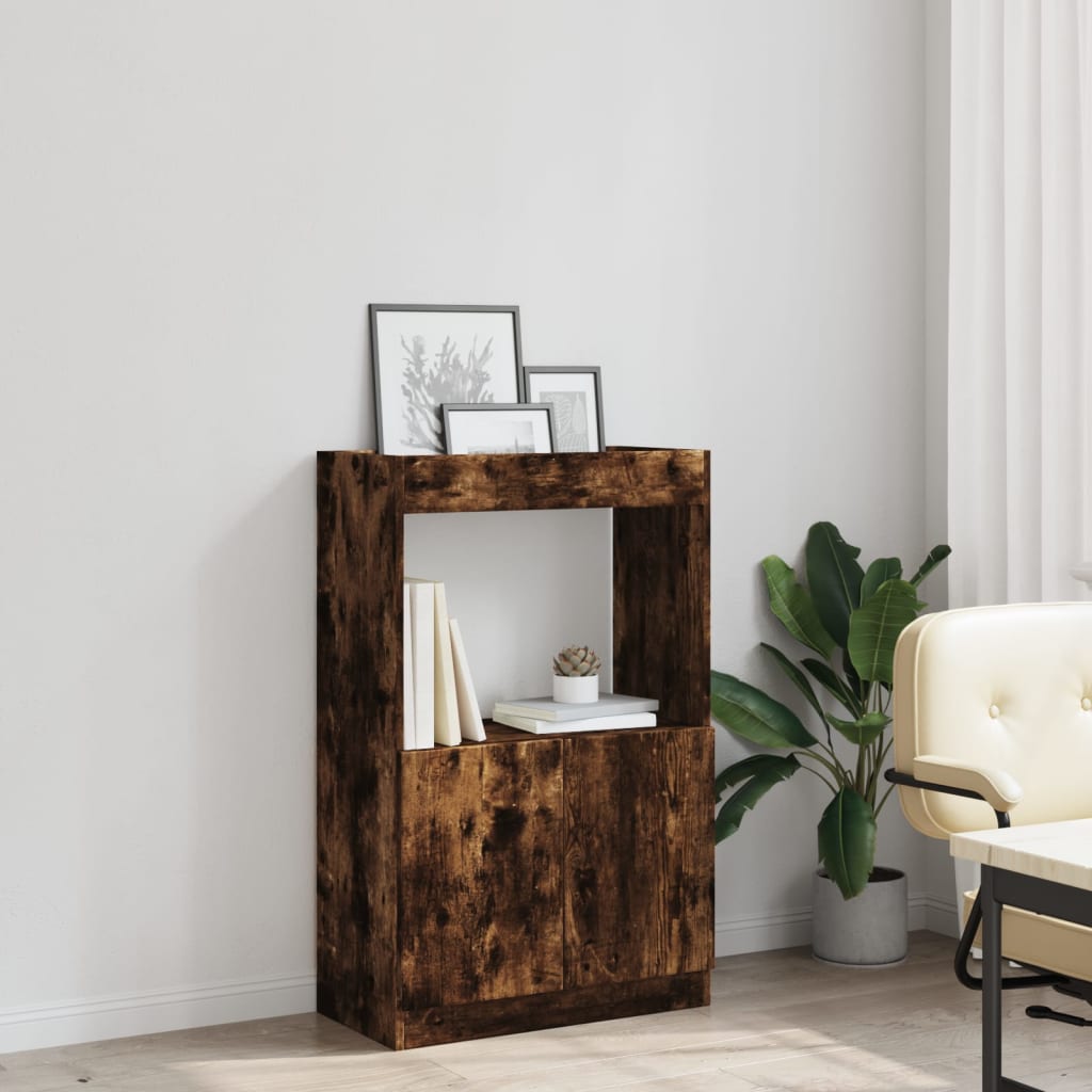 Visoka komoda boja hrasta 63x33x100 cm od konstruiranog drva