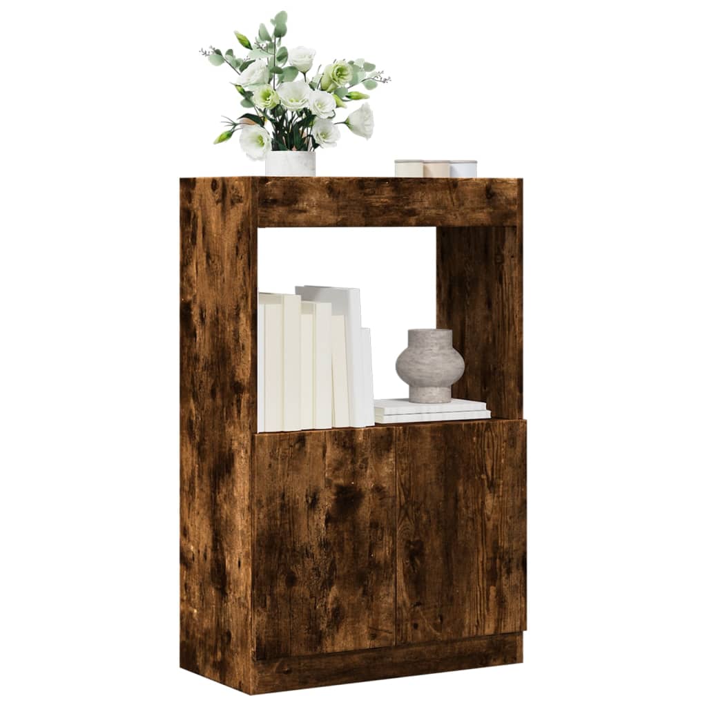 Visoka komoda boja hrasta 63x33x100 cm od konstruiranog drva