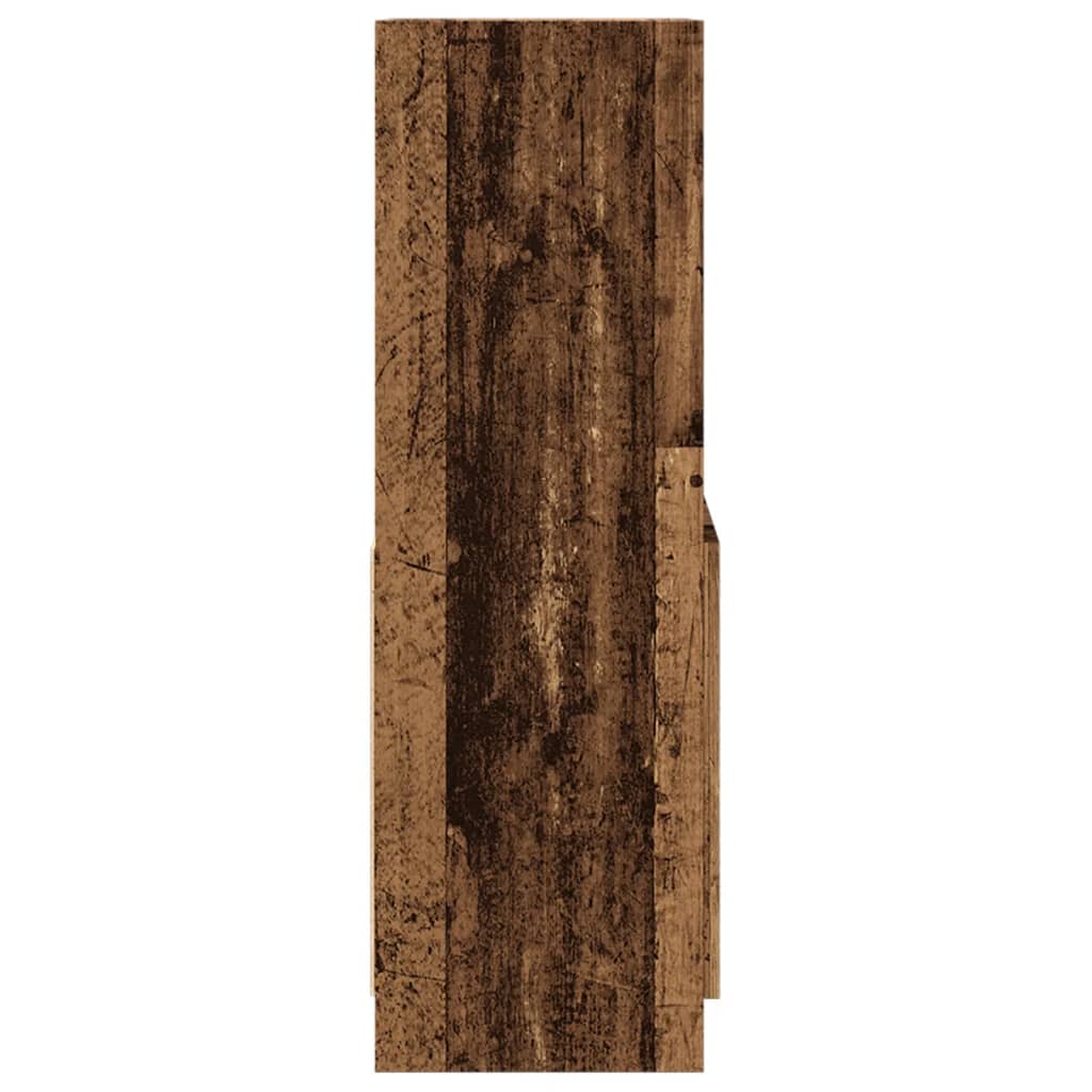 Visoka komoda boja staro drvo 63x33x100 cm konstruirano drvo