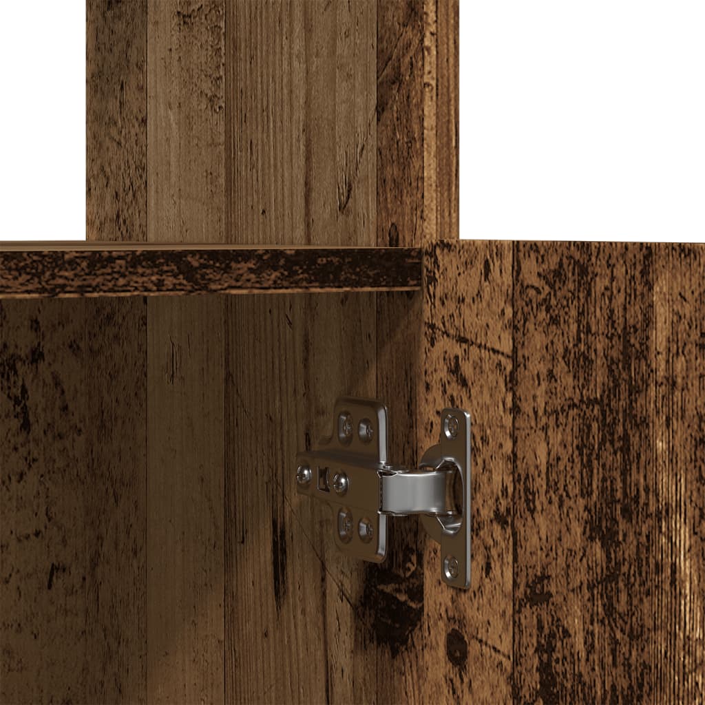 Visoka komoda boja staro drvo 63x33x100 cm konstruirano drvo