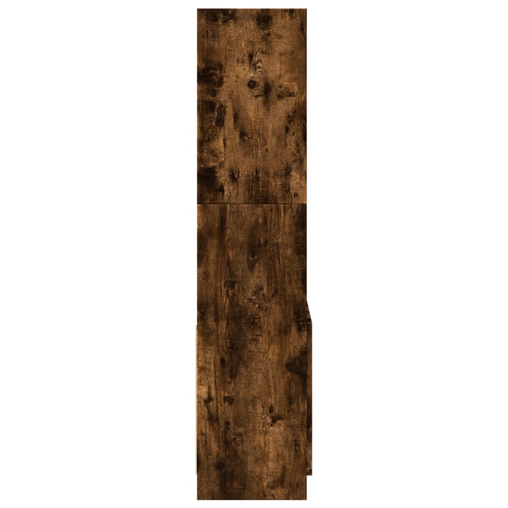 Visoka komoda boja hrasta 63x33x140 cm od konstruiranog drva