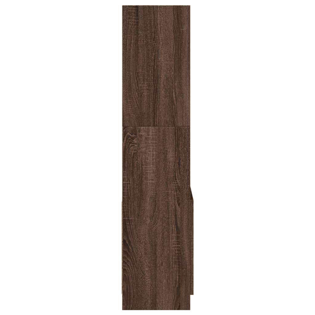Visoka komoda boja hrasta 63x33x140 cm od konstruiranog drva