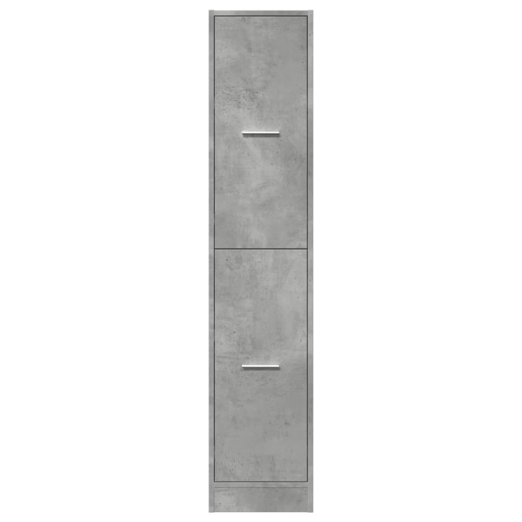 Ormarić za lijekove boja betona 30x41x144,5cm konstruirano drvo