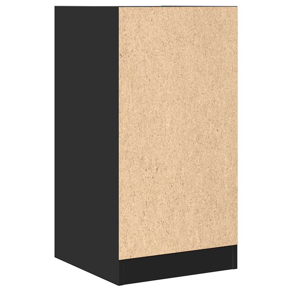 Ormarić za lijekove crni 40x41x77,5 cm konstruirano drvo