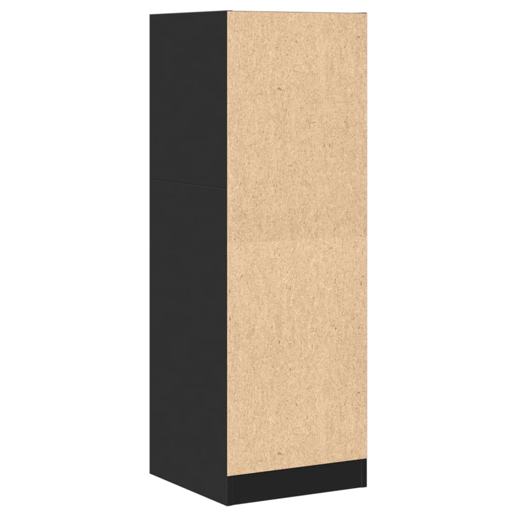 Ormarić za lijekove crni 40x41x118 cm konstruirano drvo